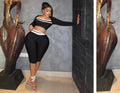 Crop and capri set