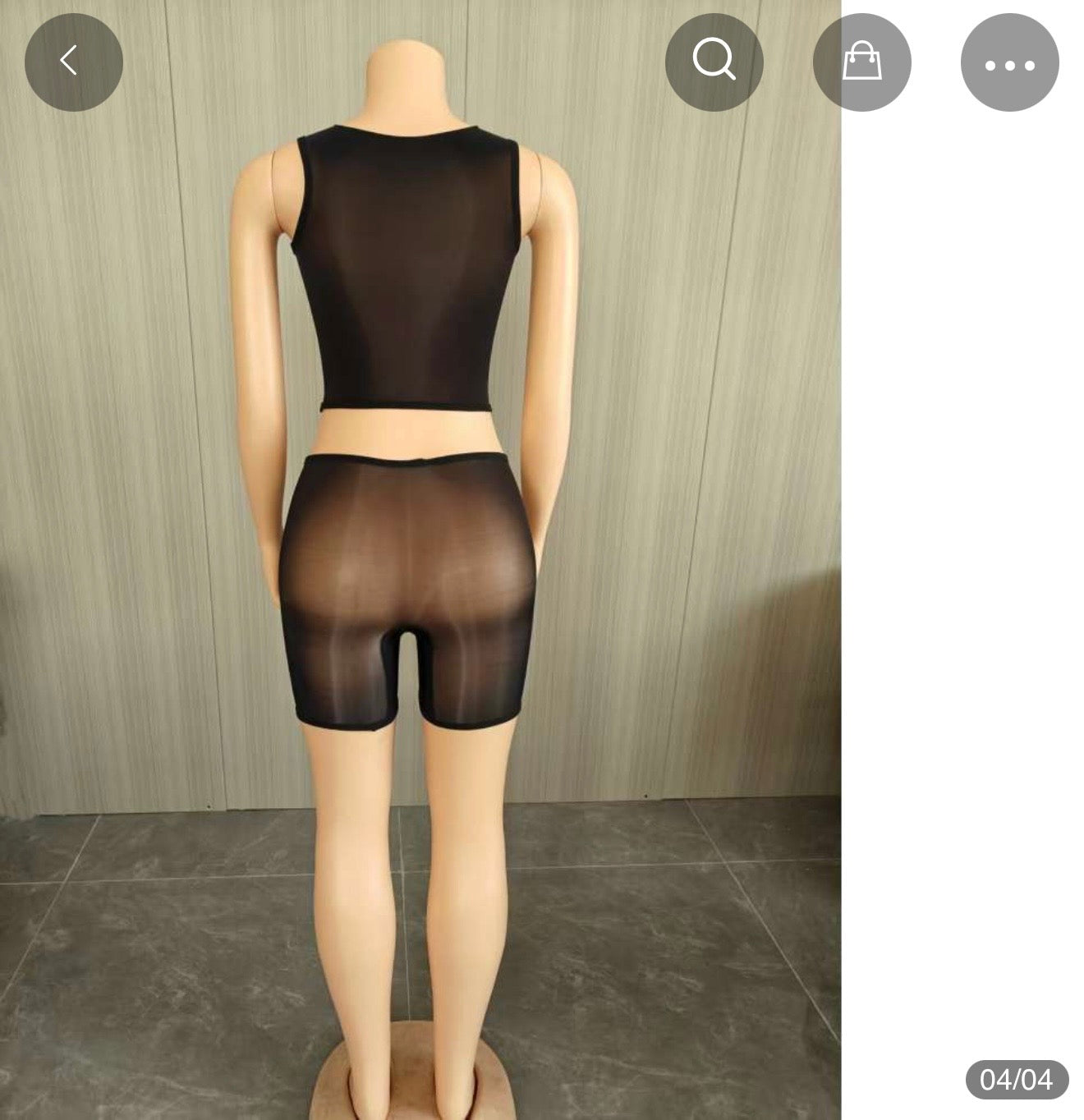 Black mesh set