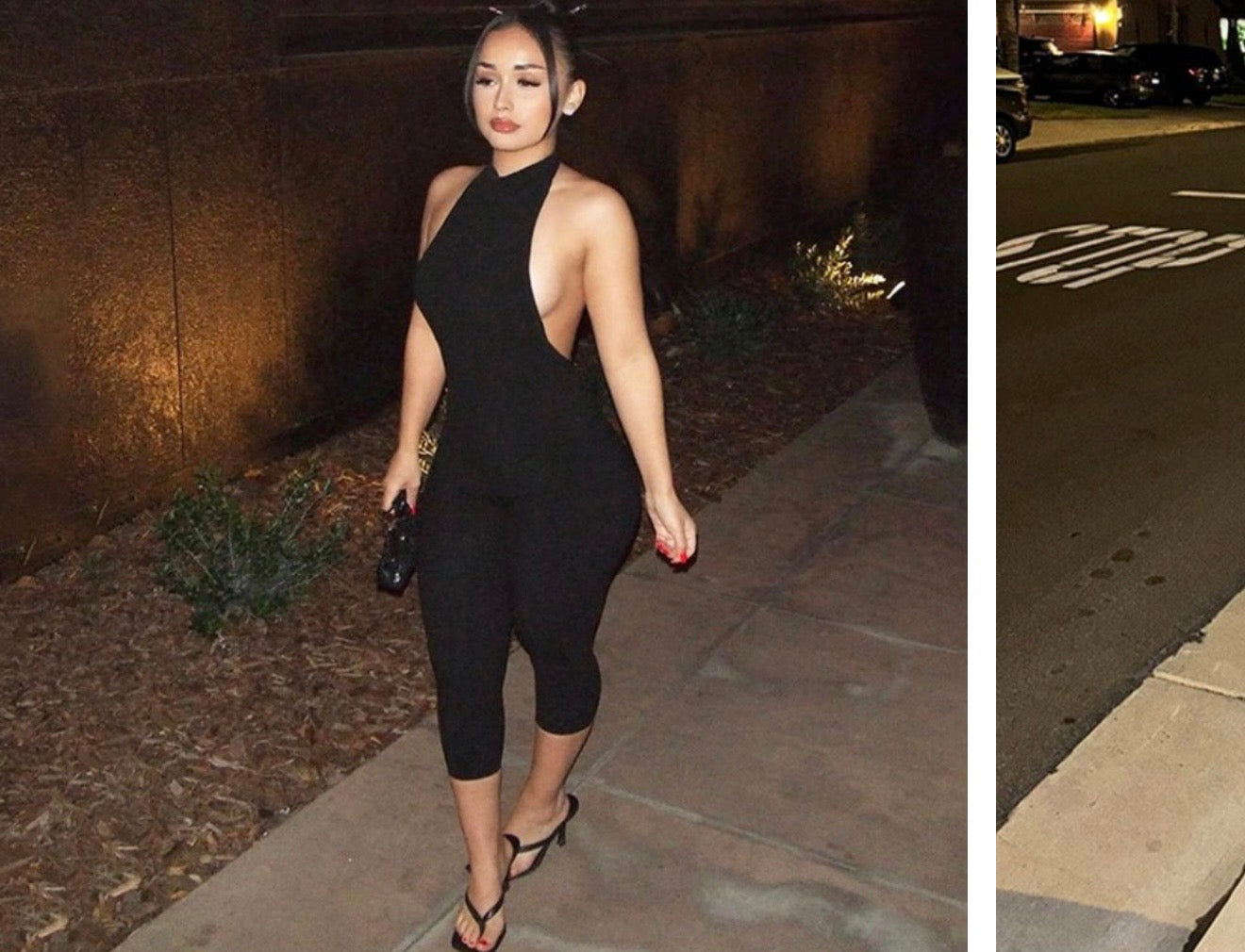 Capri backless bodysuit