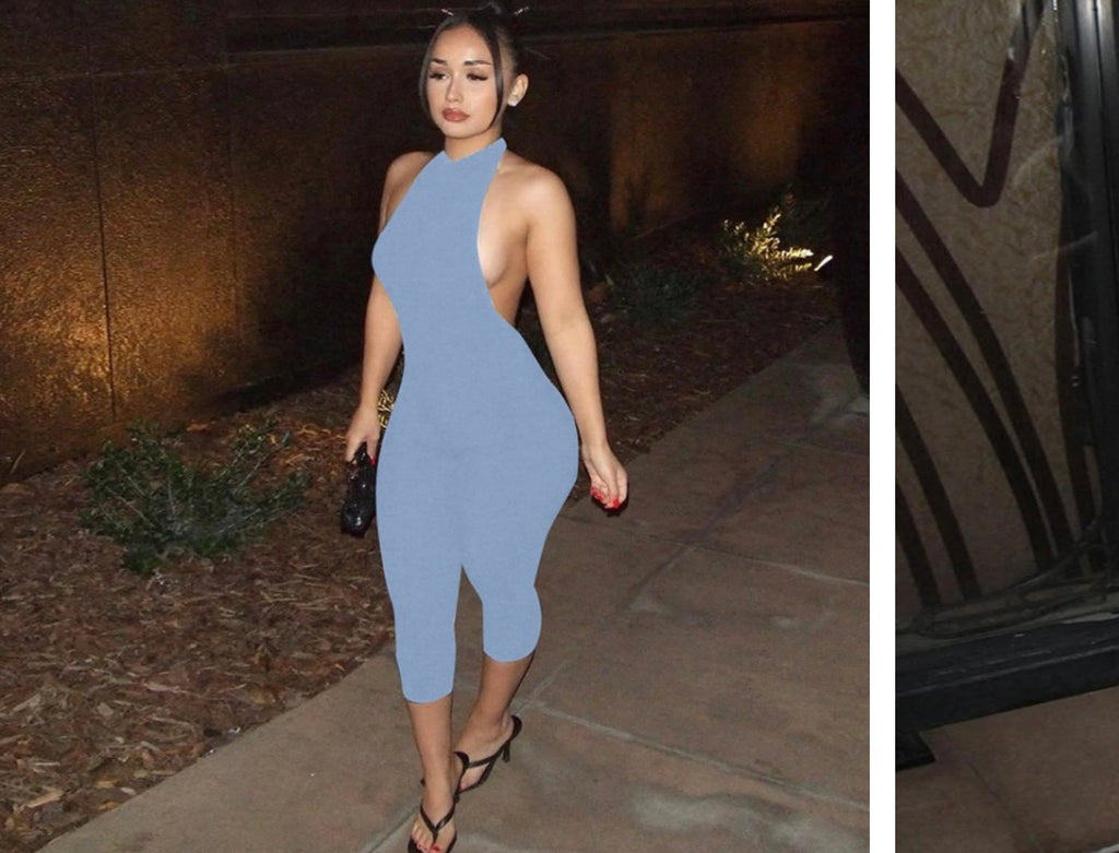 Capri backless bodysuit